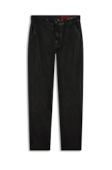 Calça Leather Denim Gigi Alfaiataria Preto