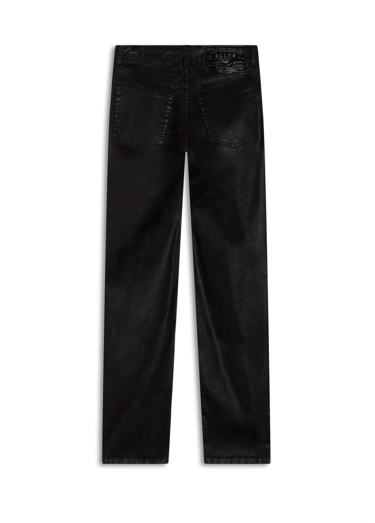 Calça Leather Denim Slim Beringela