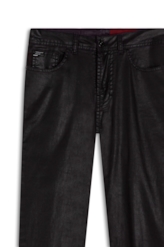 Calça Leather Denim Slim Beringela