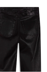 Calça Leather Denim Slim Beringela