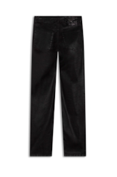 Calça Leather Denim Slim Beringela