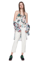 Calça Leather Skin Relax Off White