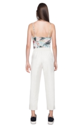 Calça Leather Skin Relax Off White