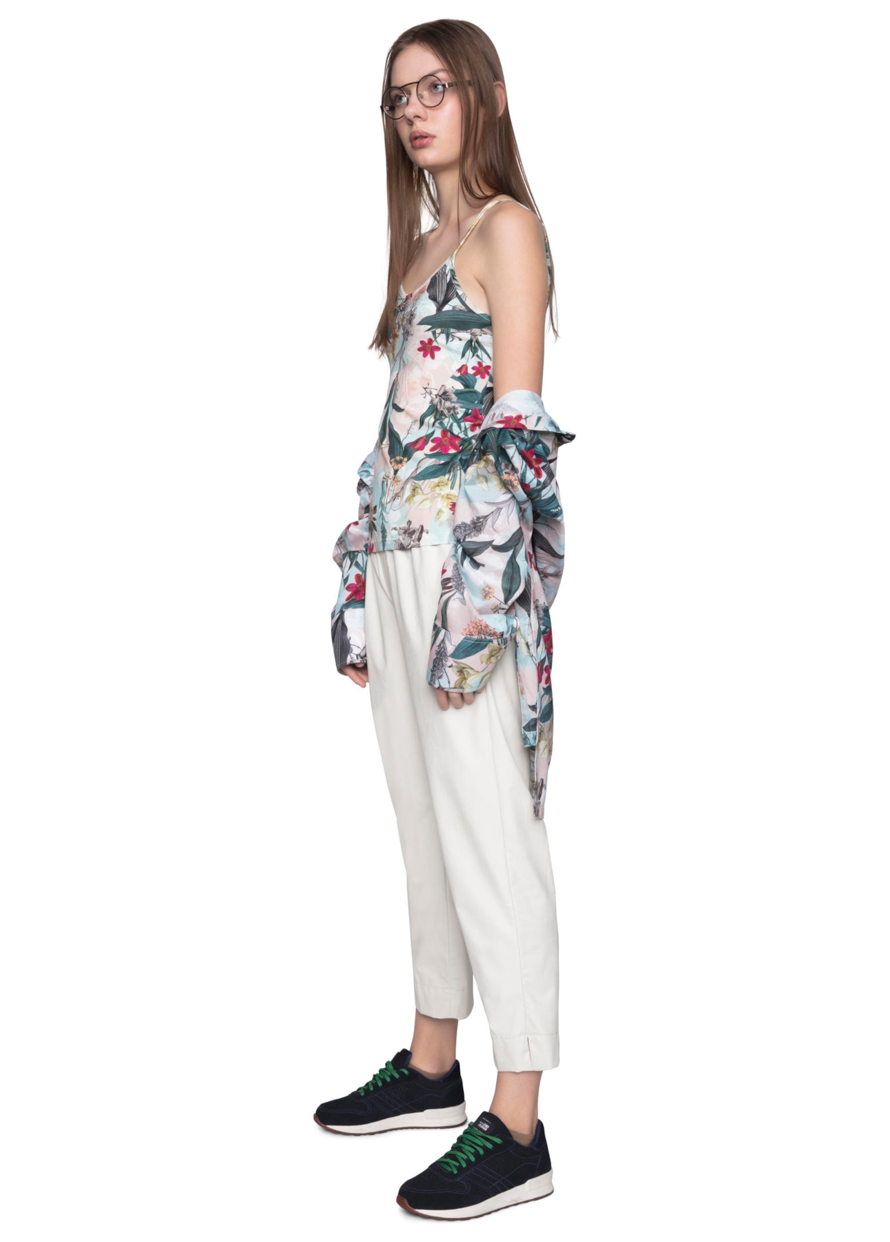 Calça Leather Skin Relax Off White