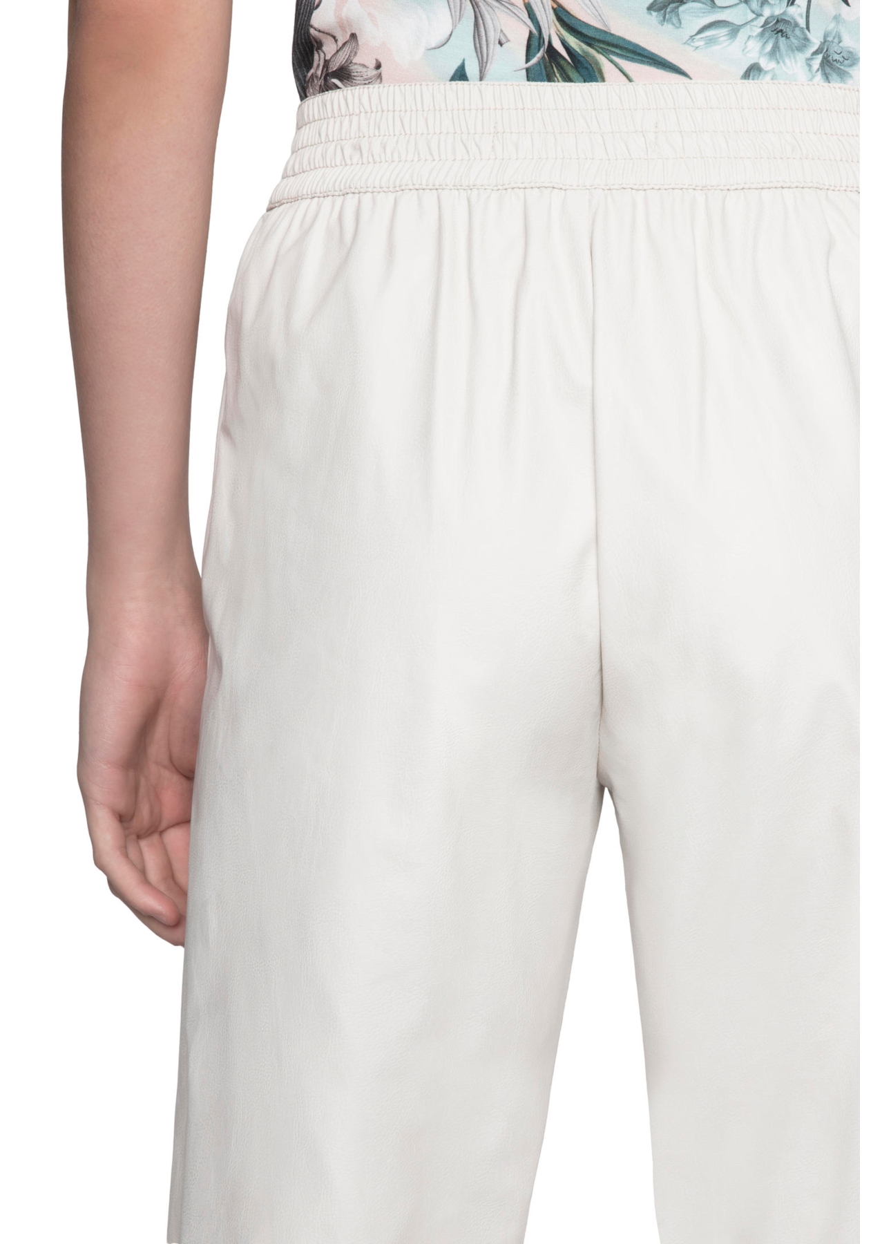 Calça Leather Skin Relax Off White