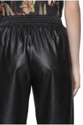 Calça Leather Skin Relax Preto