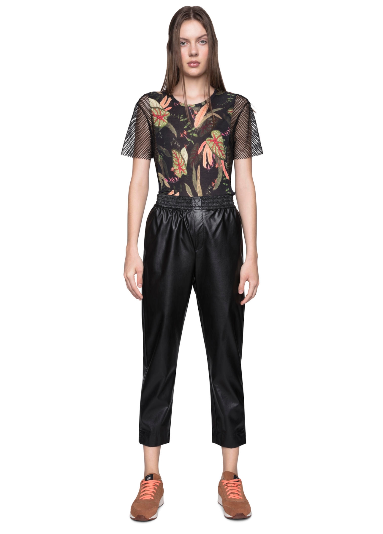Calça Leather Skin Relax Preto