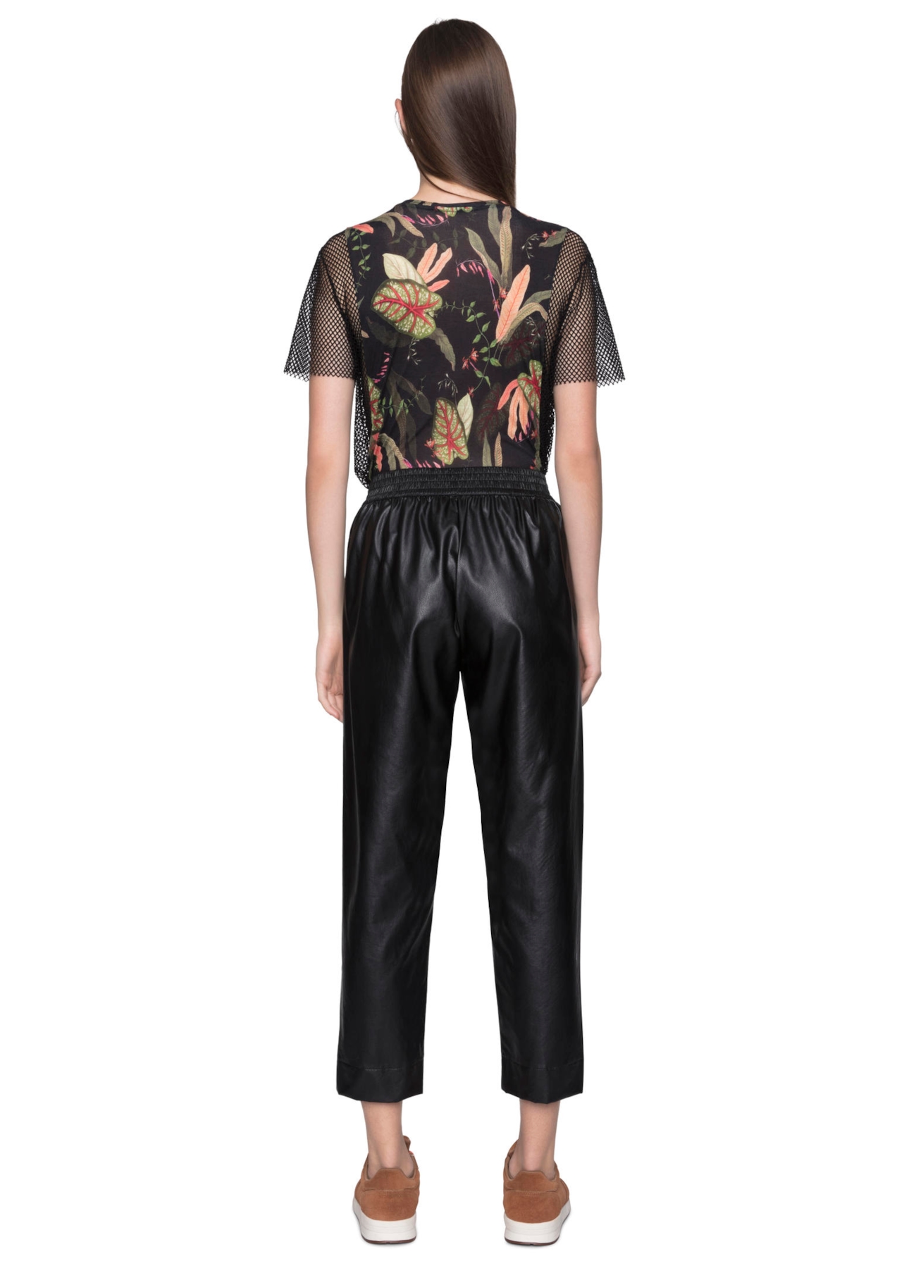 Calça Leather Skin Relax Preto