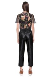 Calça Leather Skin Relax Preto