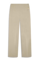 Calça Lilla Reta Double Buttons Cinza Claro