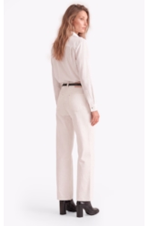 Calça Linen Blend Patt d Eph b Faca Branco