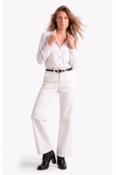 Calça Linen Blend Patt d Eph b Faca Branco