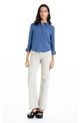 Calça Linen Blend Patt d Eph b Faca Silver
