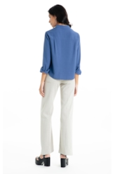 Calça Linen Blend Patt d Eph b Faca Silver