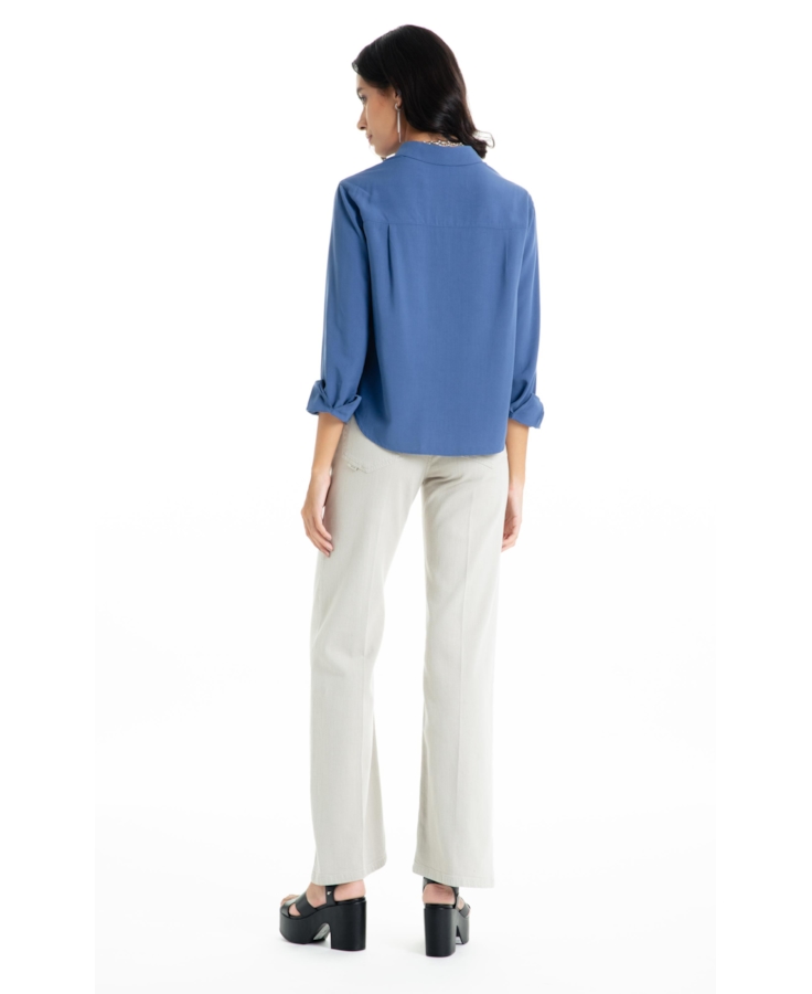 Calça Linen Blend Patt d Eph b Faca Silver