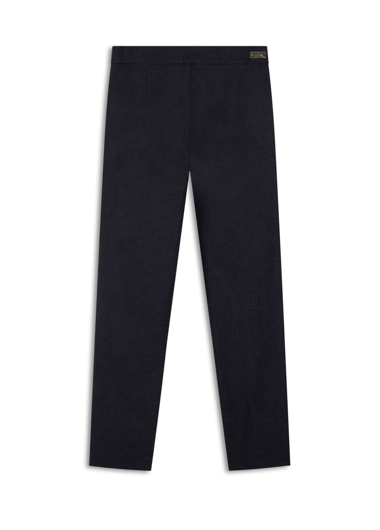 Calça Linen Blend Pleats Marinho