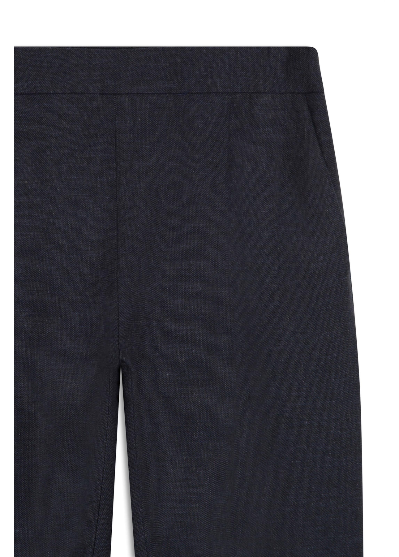 Calça Linen Blend Pleats Marinho