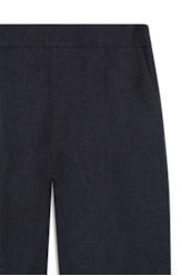 Calça Linen Blend Pleats Marinho