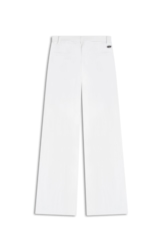 Calça Linen Blend Wideleg Faca Off White