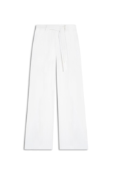Calça Linen Blend Wideleg Faca Off White