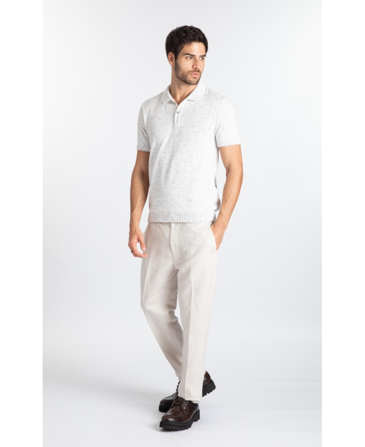 Calça Linen Fresh Classic  Bege