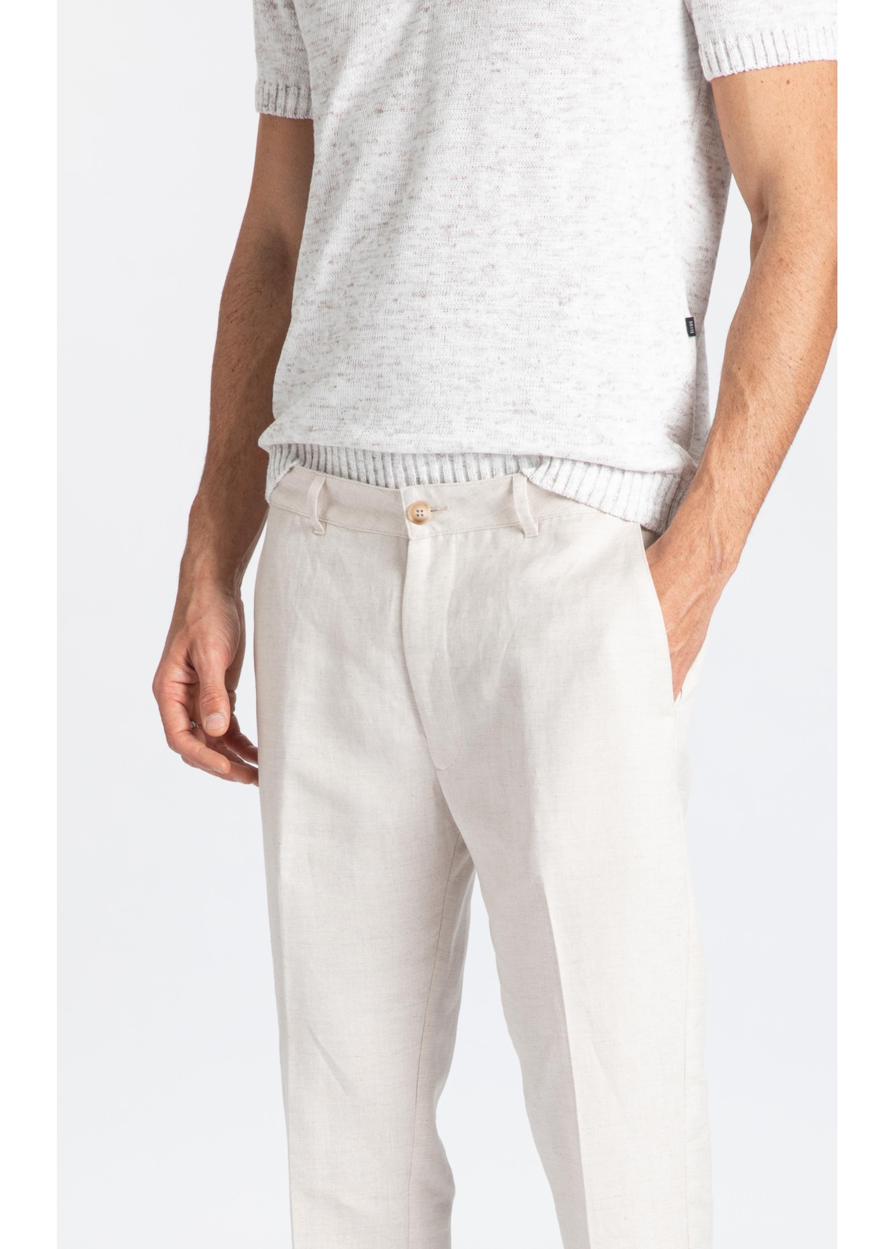 Calça Linen Fresh Classic  Bege