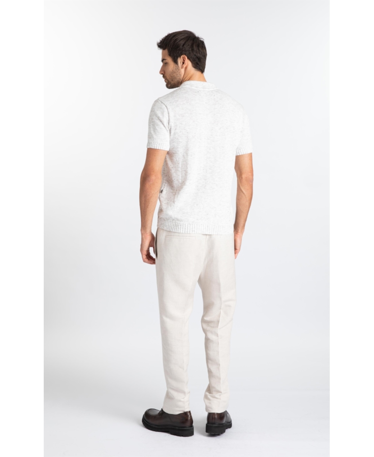 Calça Linen Fresh Classic  Bege