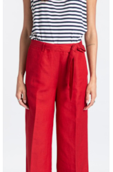 Calça Linen Fresh Wideleg Bordeaux