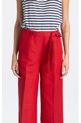 Calça Linen Fresh Wideleg Bordeaux