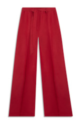 Calça Linen Fresh Wideleg Bordeaux