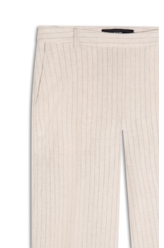 Calça Linen Straight Stripes Straight Areia