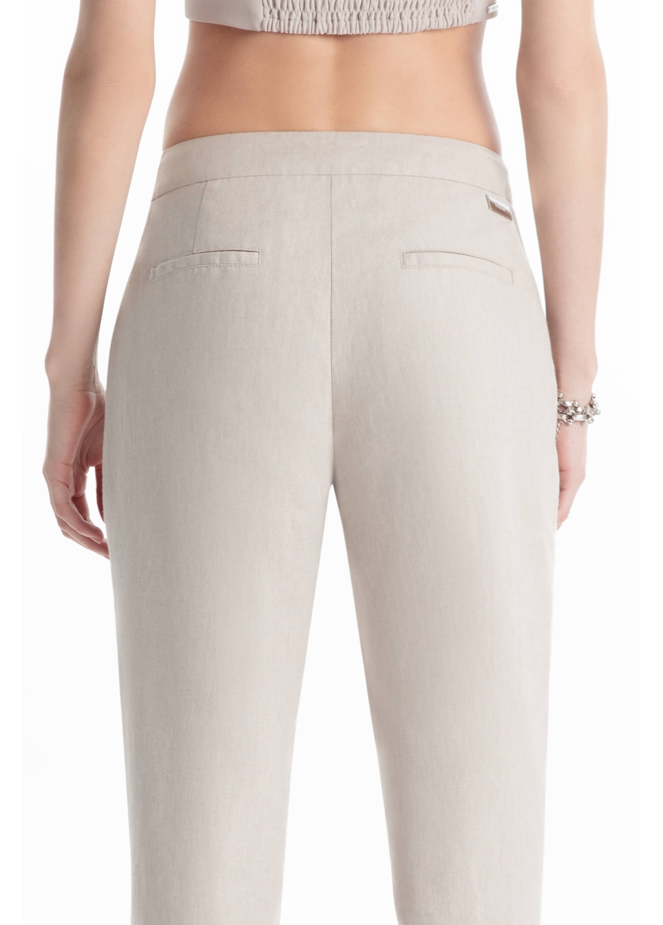 Calça Linsar Sarjado Straight Natural