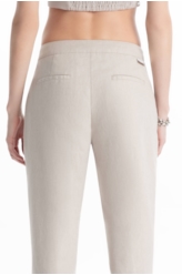 Calça Linsar Sarjado Straight Natural