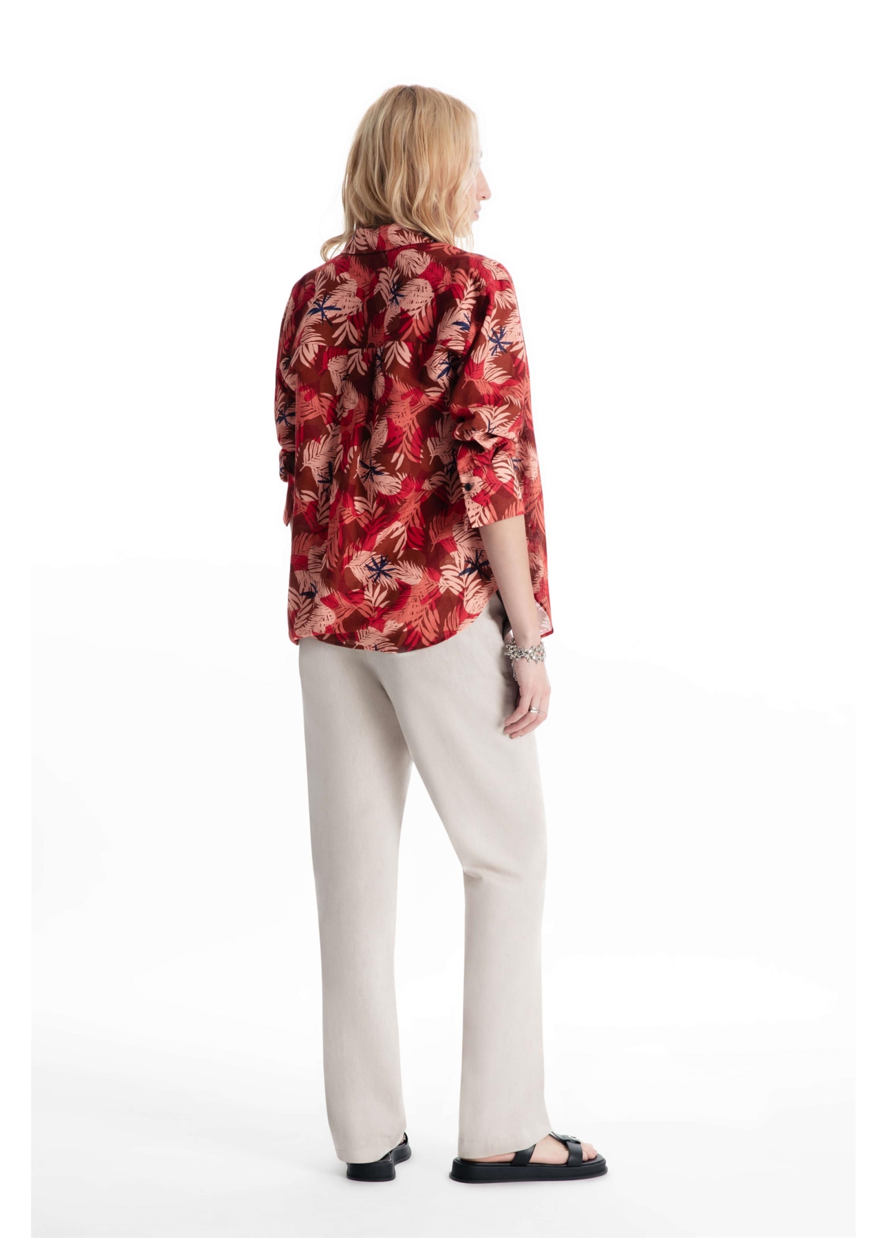 Calça Linsar Sarjado Straight Natural