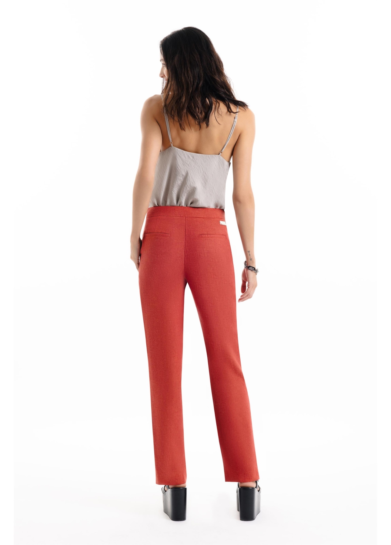 Calça Linsar Sarjado Straight Terra