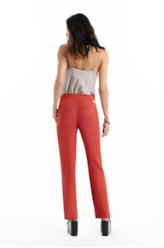 Calça Linsar Sarjado Straight Terra
