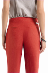 Calça Linsar Sarjado Straight Terra