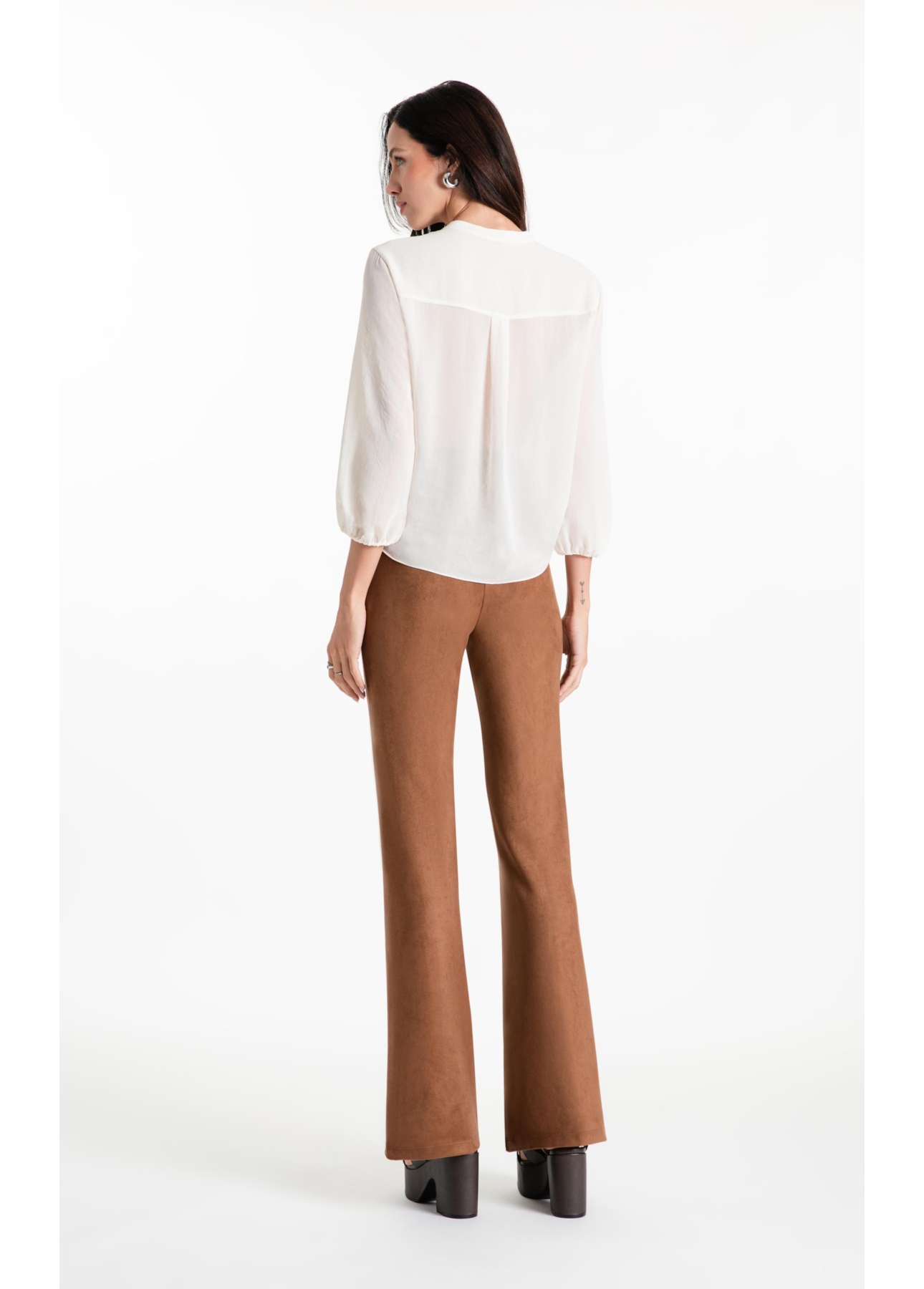 Calça Malha Nobu Long Camel