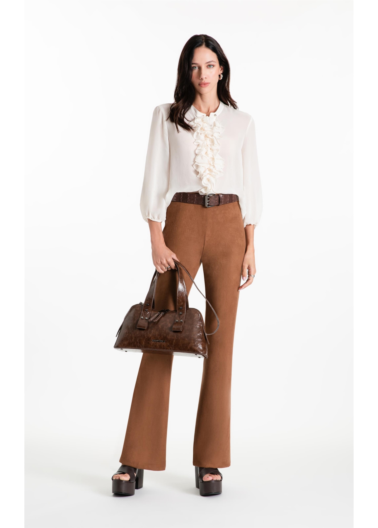 Calça Malha Nobu Long Camel