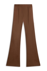 Calça Malha Nobu Long Flare Bege