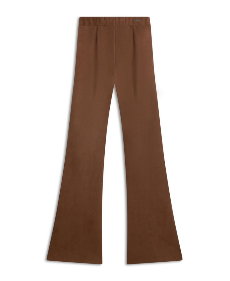 Calça Malha Nobu Long Flare Bege