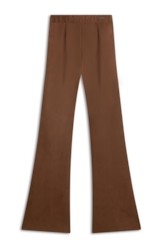 Calça Malha Nobu Long Flare Bege
