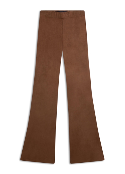Calça Malha Nobu Long Flare Bege