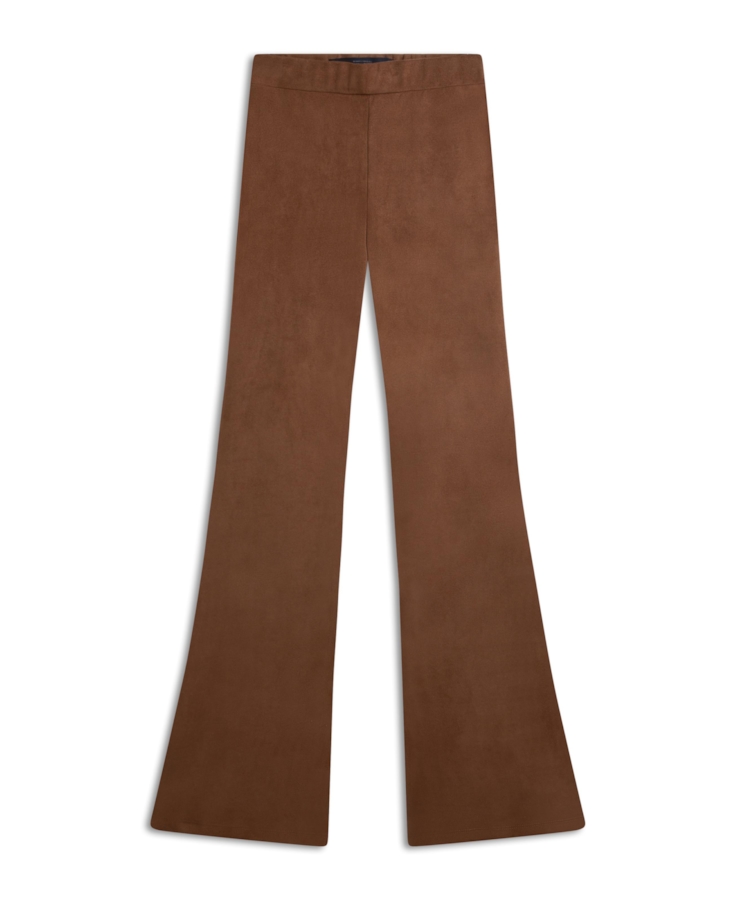 Calça Malha Nobu Long Flare Bege