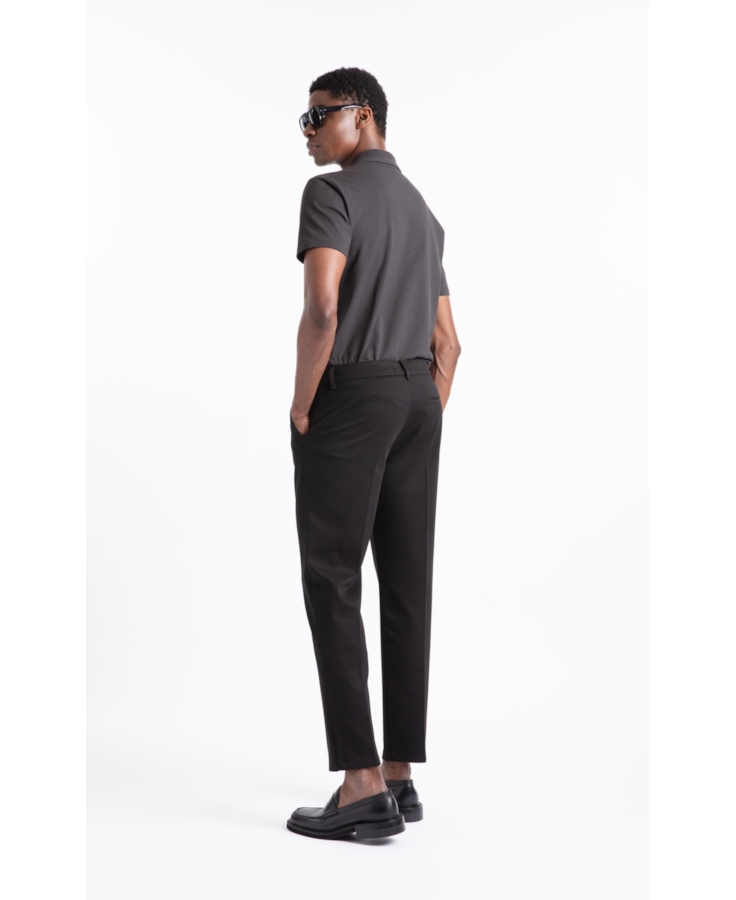 Calça Malha Twill Trapezio B.Faca Preto