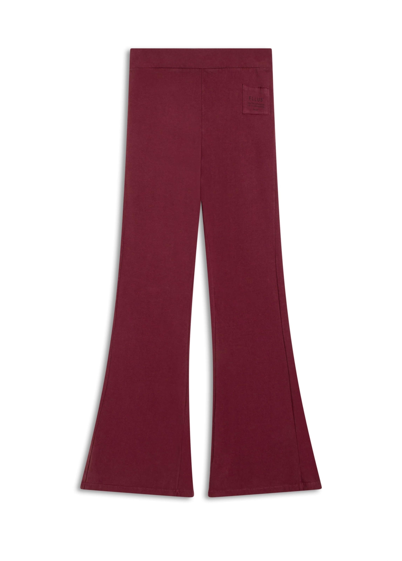 Calça  Malhao Ellus Flare Bordeaux
