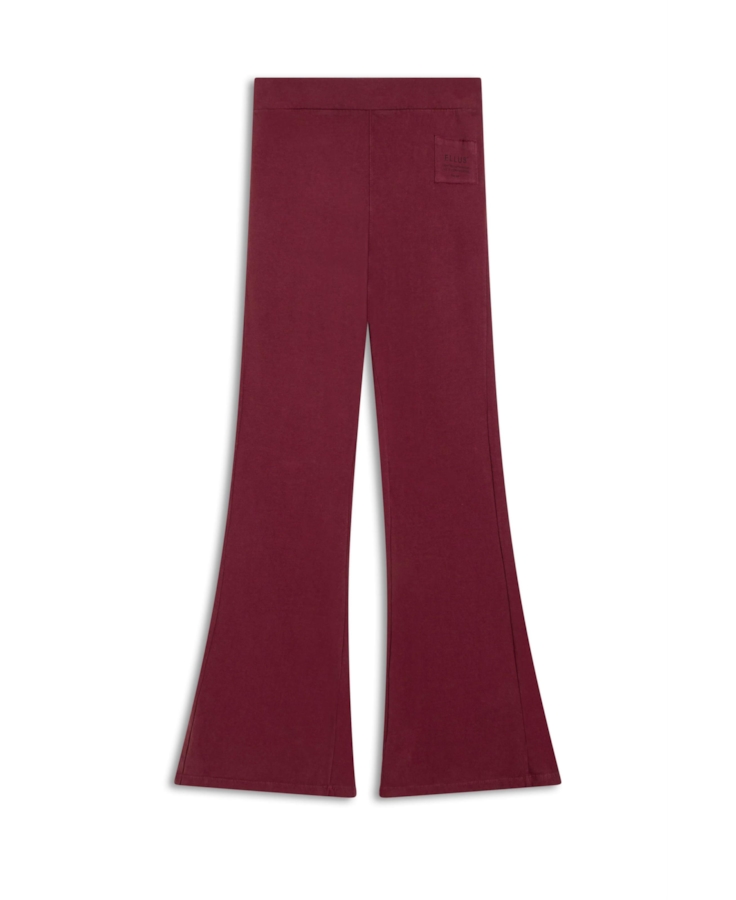 Calça  Malhao Ellus Flare Bordeaux