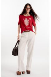 Calça Marant Wide Waist Off White