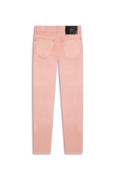 Calça Metalic Denim Color Rosa