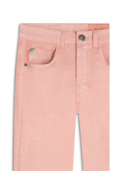 Calça Metalic Denim Color Rosa